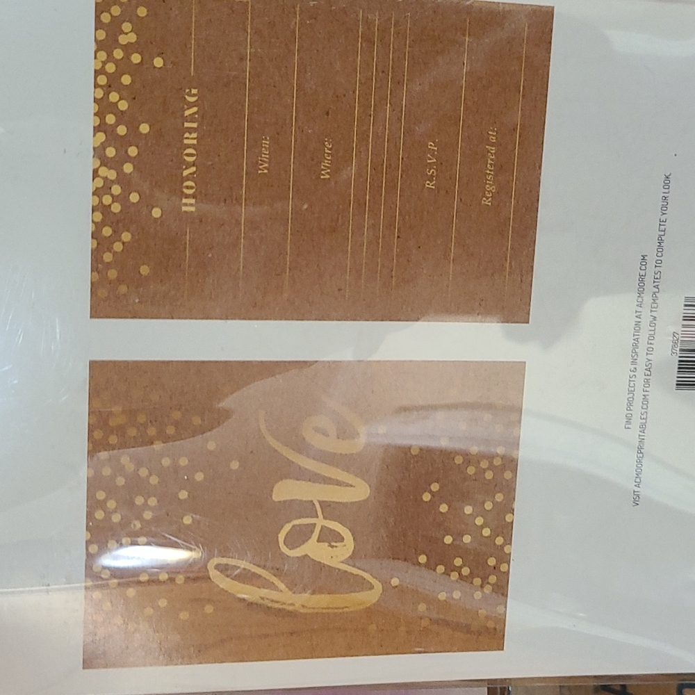 Bridal shower invitations